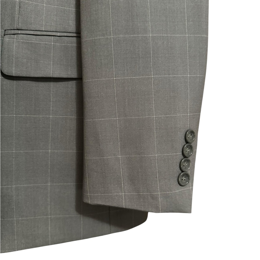 Cache Gray Wool-Blend Suit Modern Slim Fit - Picture 2 of 16
